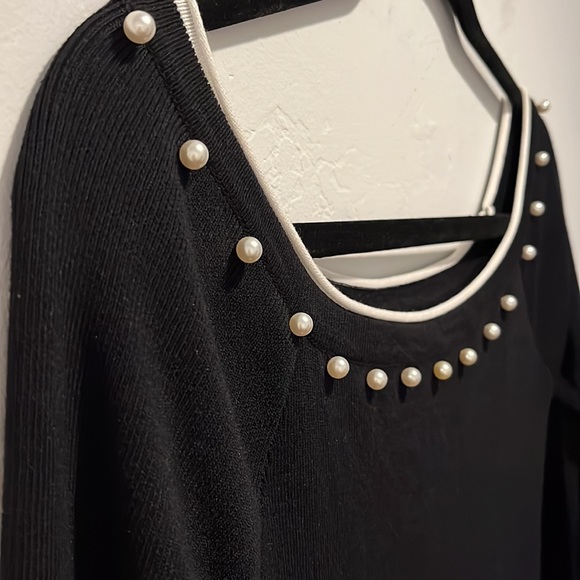 Jean Louis Francois Black Long Sleeve Dress Size S/M - Picture 5 of 13